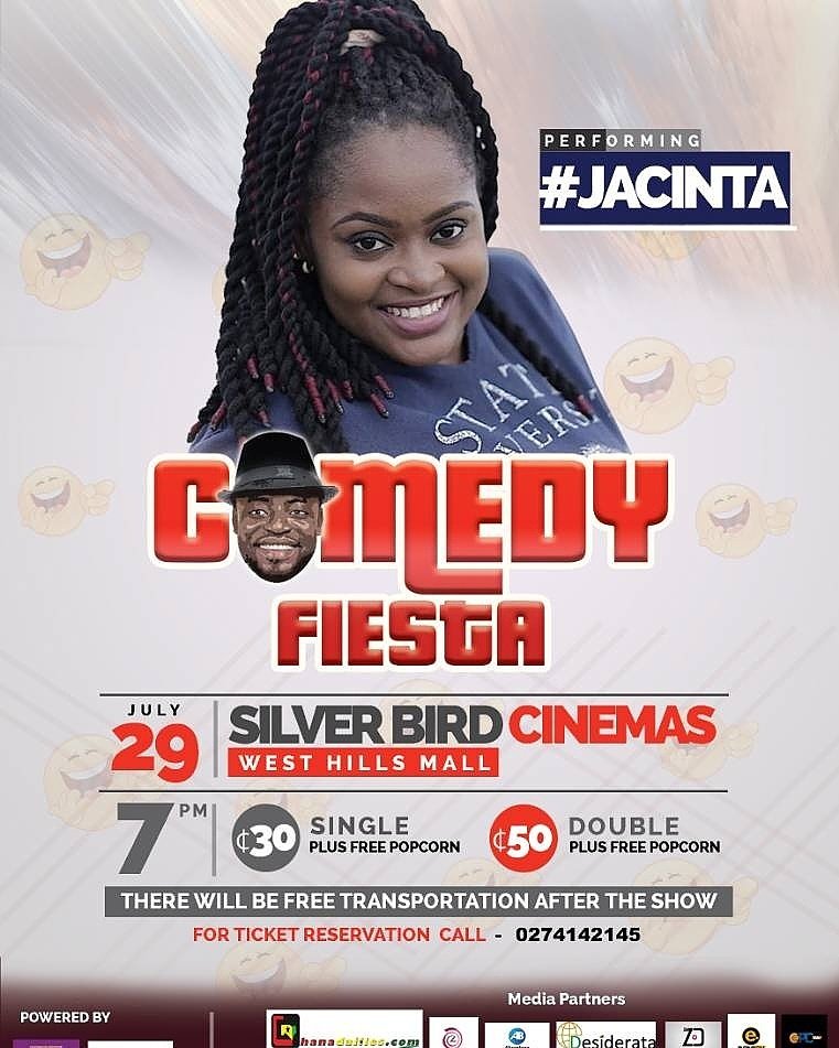 AuugutineAugust's tweet photo. #COMEDY_FIESTA Cinemas-westhills. Call 0274142145 for a ticket. #otuntu @fosterromanus @1lekzy @heiressjacinta @ComedianWaris #RYSENSHYNE https://t.co/wB4gThzqFs