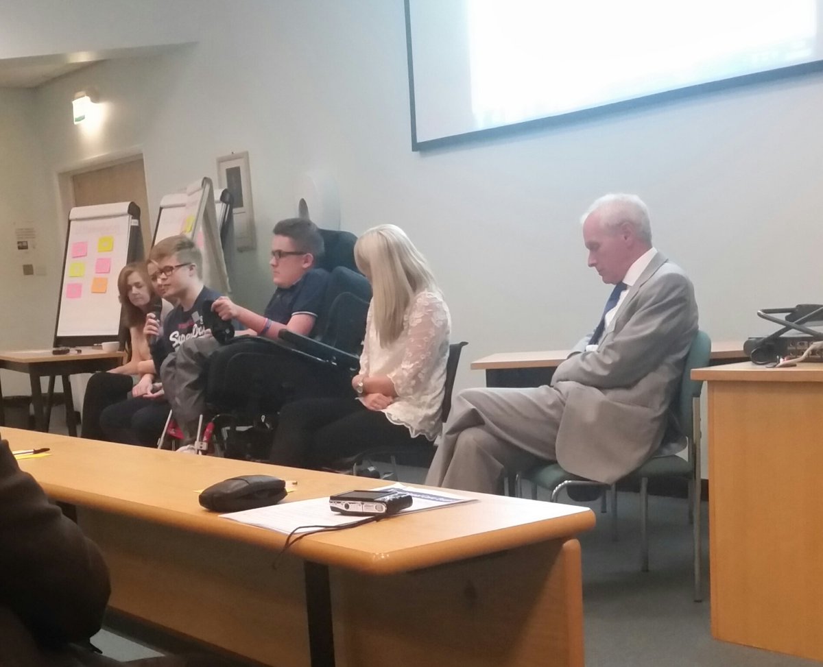 #JCUHtransitionevent  young people sharing their experiences of transition