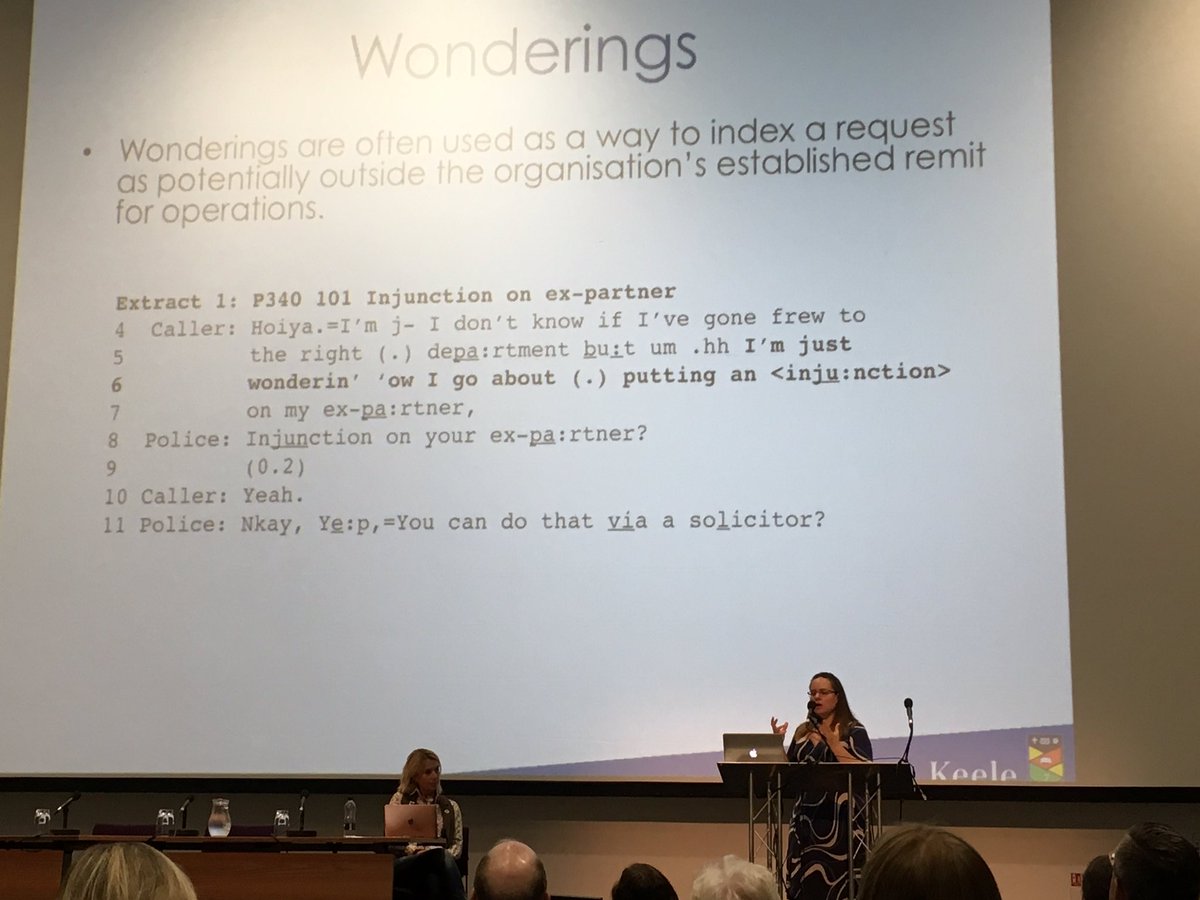 KayElwakai's tweet photo. An eye opening presentation by @alexahepburn &amp; Alexandra Kent on wondering and hoping during request sequences #IPrA2017 https://t.co/ayfW6tsqn5