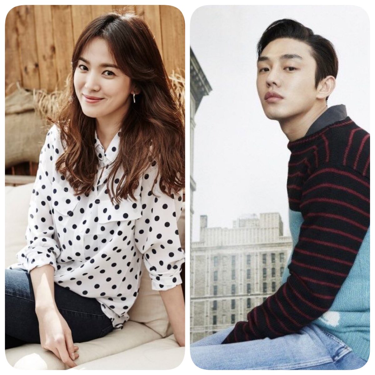 สองพี่น้องผู้แสนใจดี 💕☺️😍 #SongHyeKyo #YooAhIn