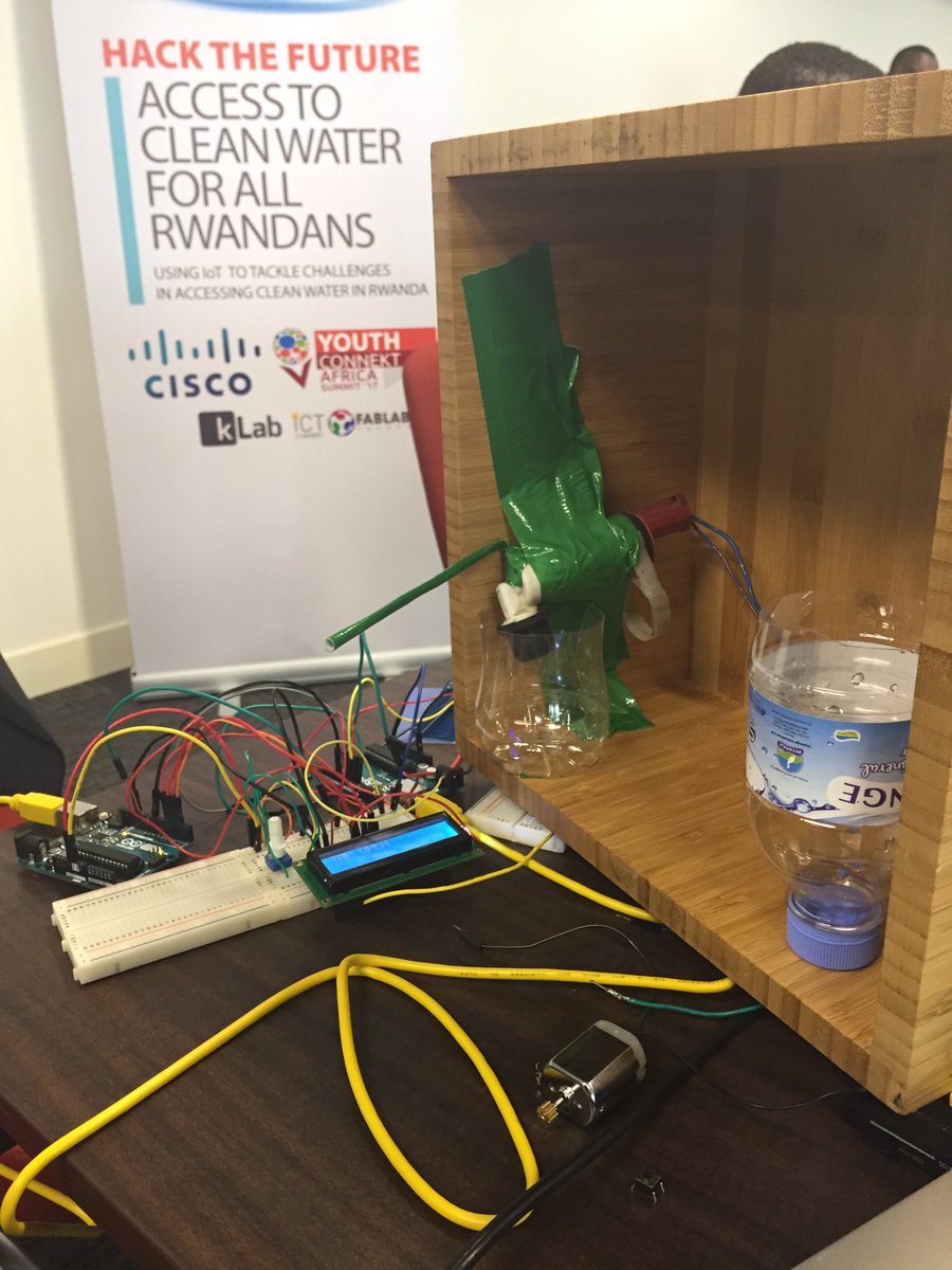 nanfys's tweet photo. Cisco IoT hackathon Rwanda #waterhack #wackathon clenawaterhack @CiscoNetAcad youthconnektafrica https://t.co/hFiq4yWgaE