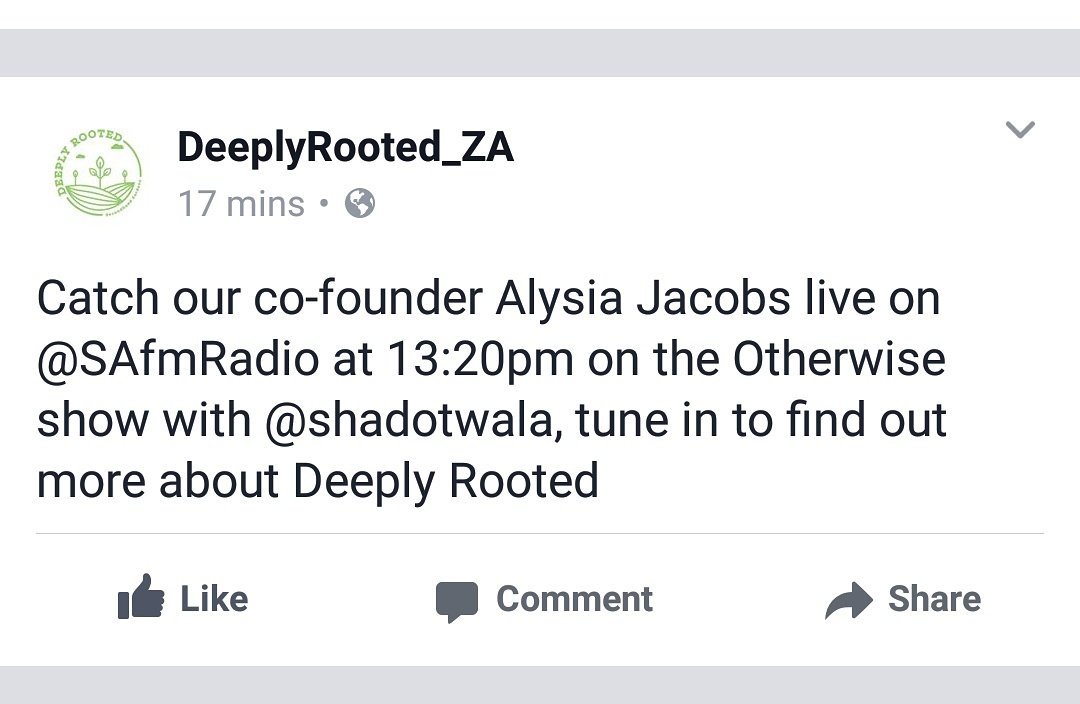 DeeplyRooted_ZA's tweet photo. Don't forget to tune in 🌿🌱🌷♻ https://t.co/LJsBfxWC37