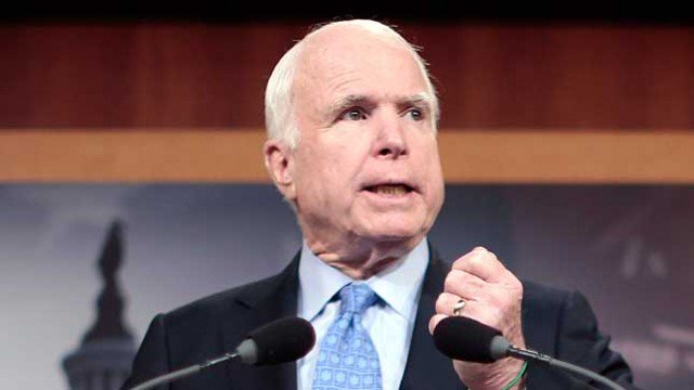 thehill's tweet photo. McCain releases statement blasting Trump just hours after brain cancer diagnosis https://t.co/0tuvvzoSMF https://t.co/LSsf1y4OB2