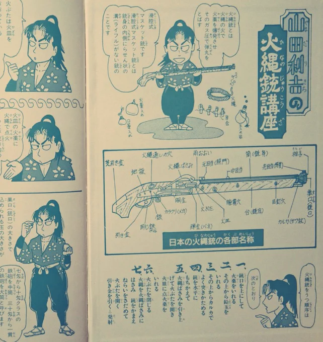 お部屋掃除をしていたら尊い本が………。
(『乱太郎の忍者の世界』/1996)

巻末ページで急に利吉が火縄銃講座をしてくれるんですが、どれをとっても可愛い、かっこいい、横顔キレイ、脚長いで最高にフェチです! 