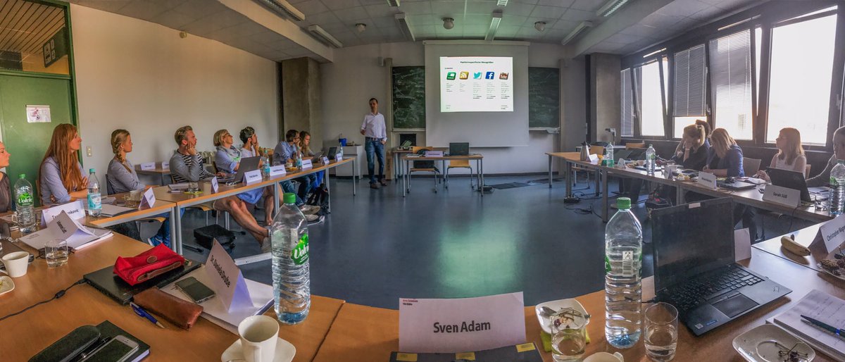 TheSvenAdam's tweet photo. 2nd Round of our #SocialMedia #Certification at #THKoeln with an awesome group of my colleagues from @detecon - #SMM #Analytics #Monitoring https://t.co/A5SuMbYMzz