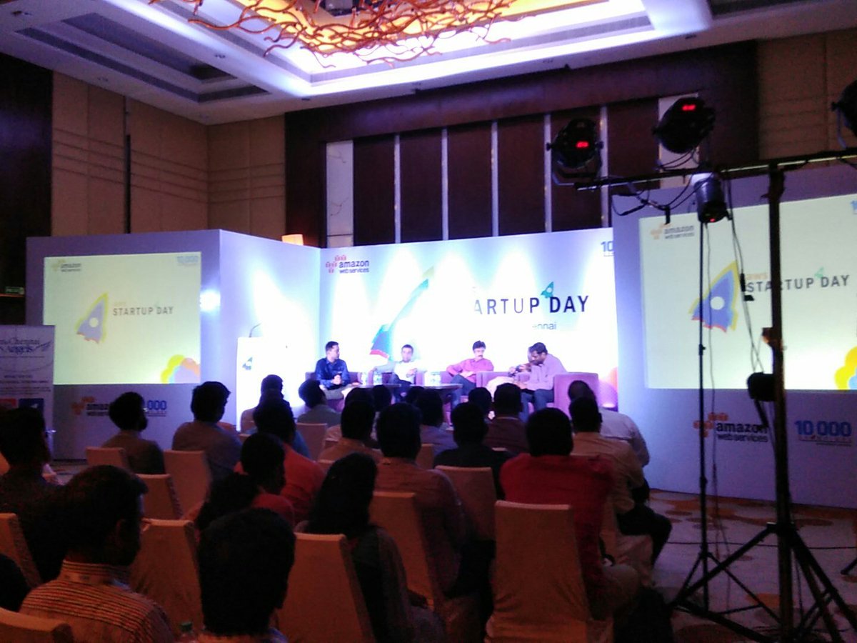 codewhite2016's tweet image. VC Panel discussion @ #awsstartupday. @vijayanands @angelschennai @visheshrajaram