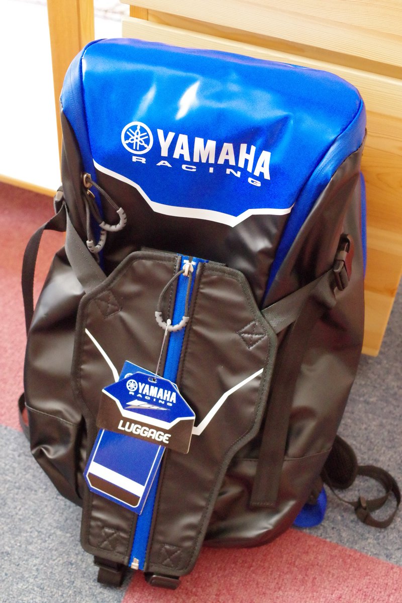 Ran_ju's tweet photo. 本日デビューのYAMAHA RACINGバッグパック、ついてたタグがカッコよくて捨てられそうにない。
#YAMAHAが美しい #YAMAHARACING #blueisfast #青が好き💙 https://t.co/QxgPqegVqm