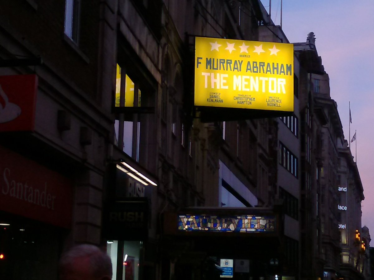 LondonersLondon's tweet image. Last night's amazing performance by #FMurrayAbraham in #TheMentor was a joy to watch @NimaxTheatres #Vaudville on #Strand