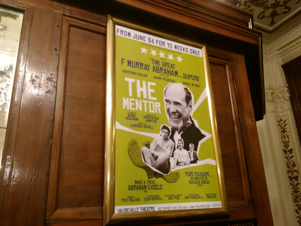 LondonersLondon's tweet image. Last night's amazing performance by #FMurrayAbraham in #TheMentor was a joy to watch @NimaxTheatres #Vaudville on #Strand
