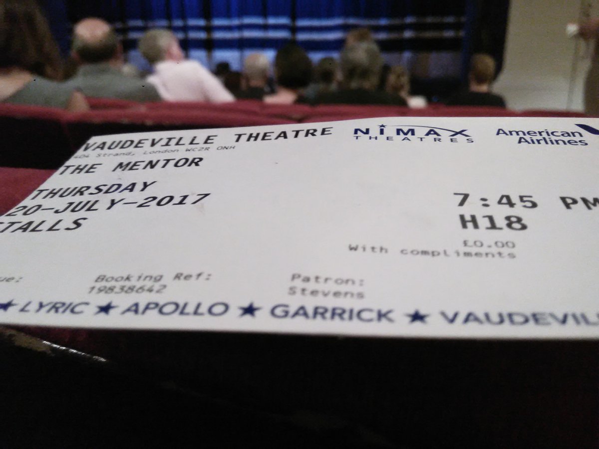 LondonersLondon's tweet image. Last night's amazing performance by #FMurrayAbraham in #TheMentor was a joy to watch @NimaxTheatres #Vaudville on #Strand