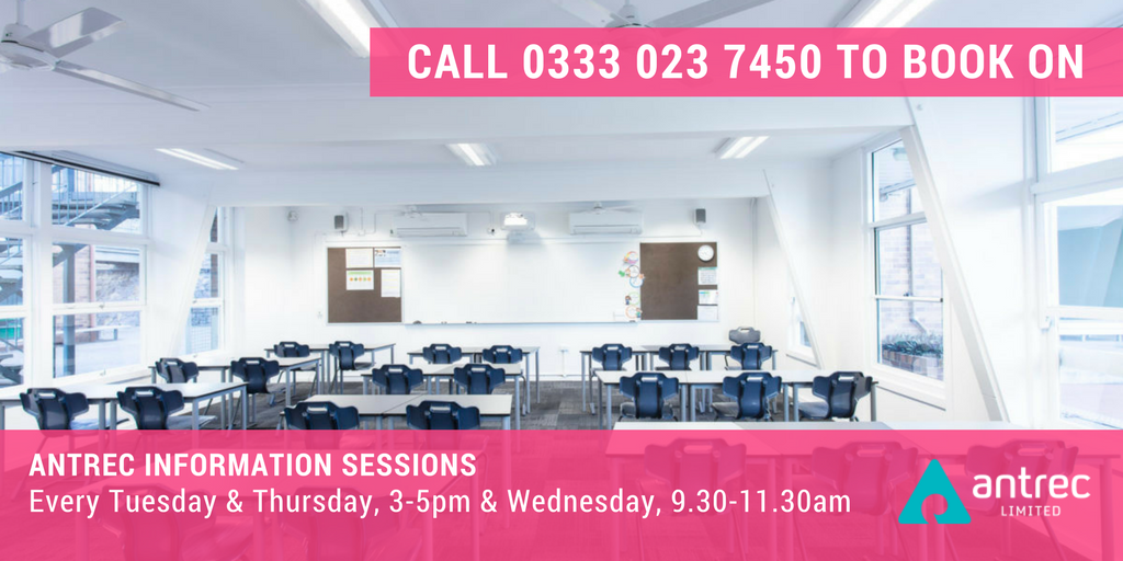 Antrec_Limited's tweet photo. NOW holding Info Sessions every Tues/Wed/Thurs to help those looking for training. Visit https://t.co/us0OMkSWUZ #MerseyJobLinkHour 🙌 🙌 🙌 https://t.co/JaNTzxGGlV
