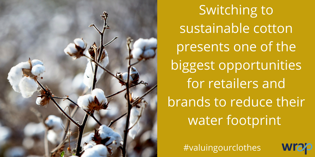 WRAP_NGO's tweet photo. Sustainable cotton = big opportunity for brands &amp; retailers to reduce water impact #valuingourclothes https://t.co/XDuCnQWigU https://t.co/9emByMP7fZ