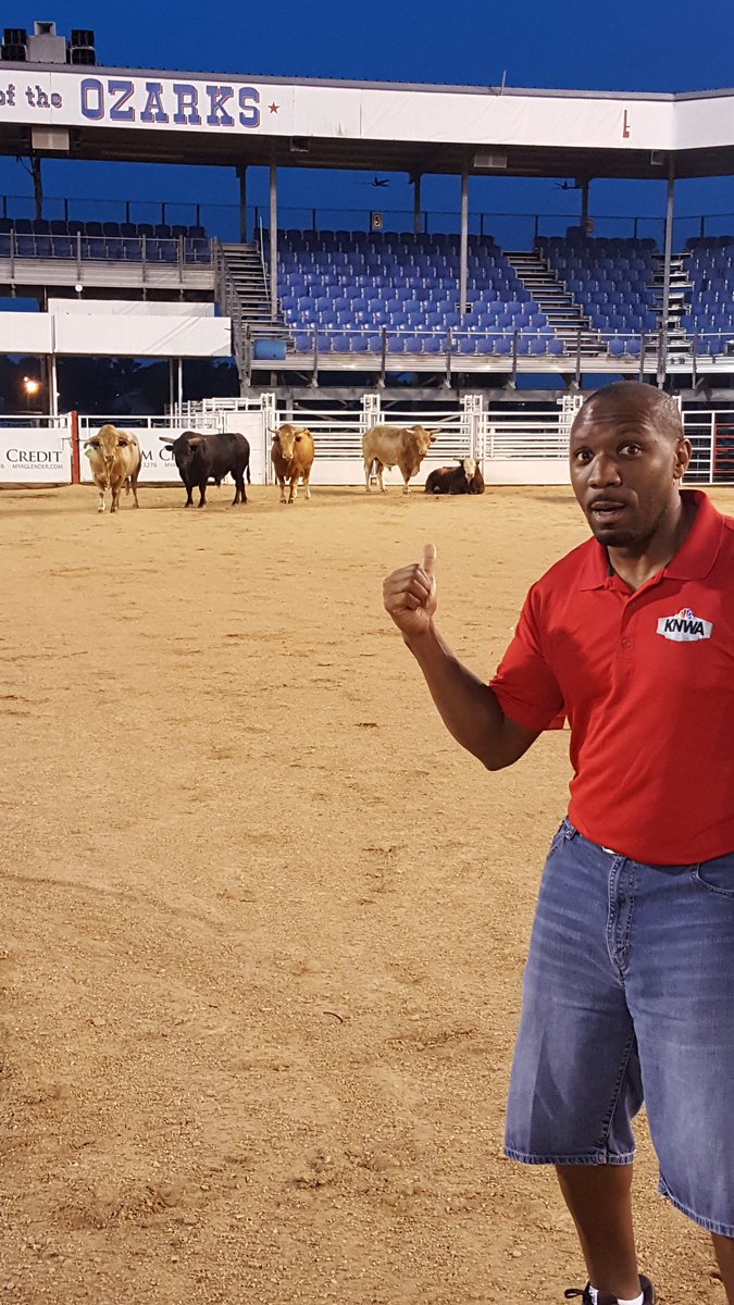 This assignment is a lot of bull! At Parsons Stadium in Springdale for #Buckin'InTheOzarks on Saturday. <a href="/PBR/">PBR</a> <a href="/masonlowe90/">Mason Lowe</a> @KNWAnews