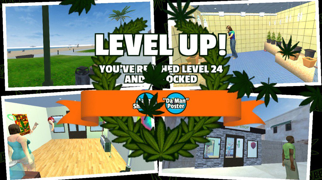 MeLeu420's tweet photo. I've reached level 24 running my #weedshop2 Where you at? https://t.co/0ulbo1gOLQ https://t.co/ibxis9rBAG