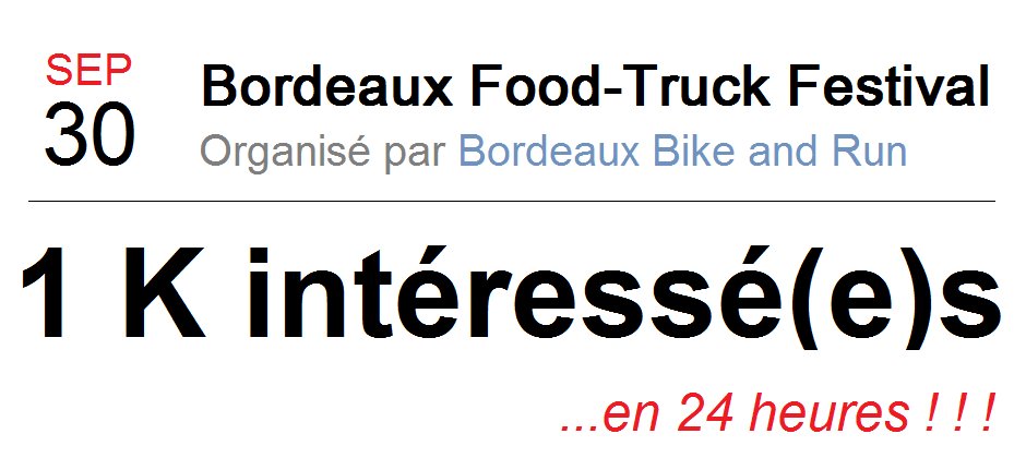 Un gros Food Truck Festival à Bordeaux ! C'est en Septembre à l'hippodrome ! Ca vous plaît ! facebook.com/events/2021795… 
#foodtruckfestivalBDX