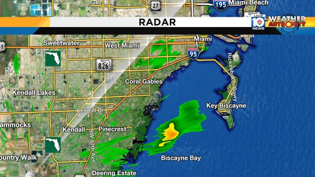 Some showers moving into parts of Miami. Watch Meteorologist Julie Durda for more. https://t.co/zX9GLwymU5