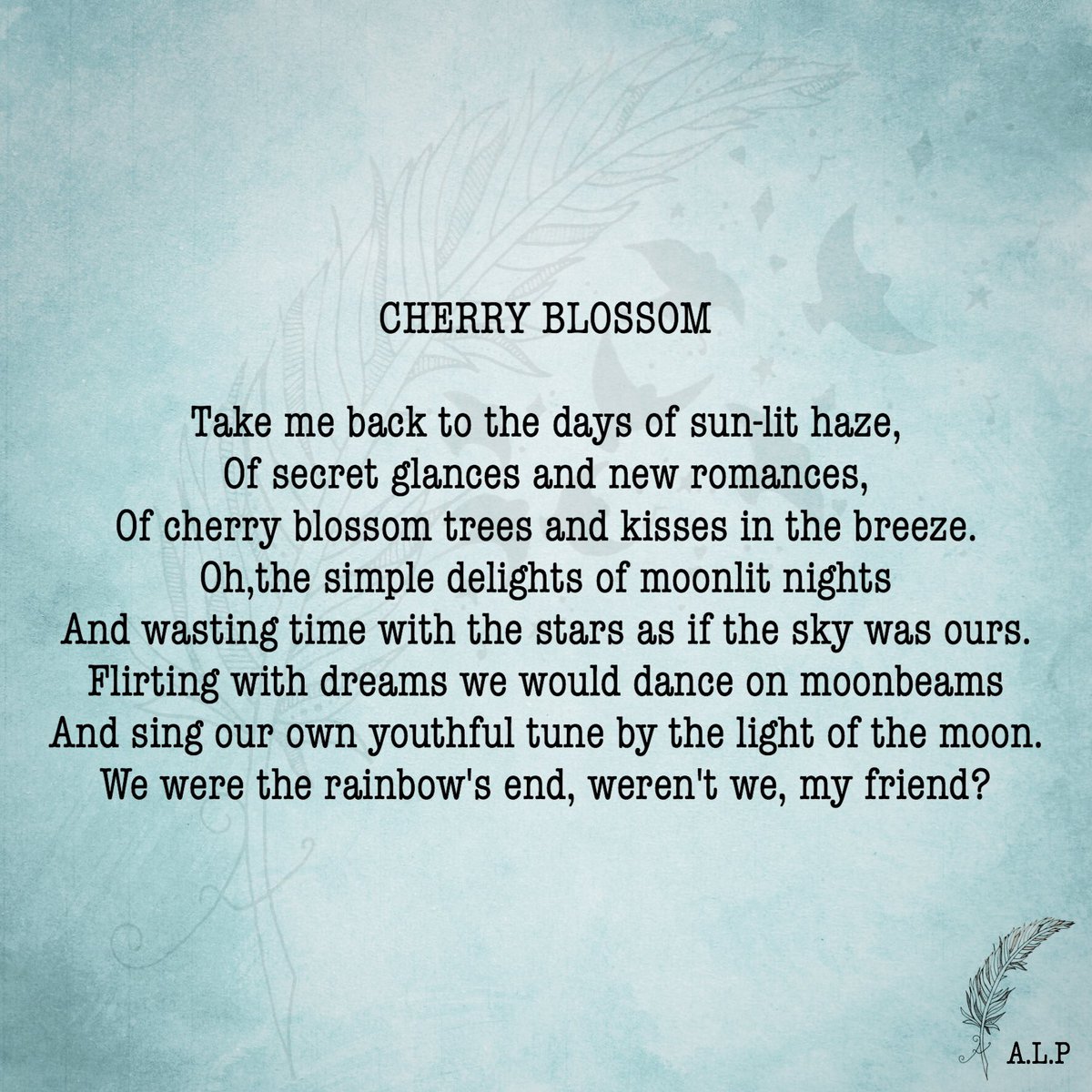 cherry blossom poem