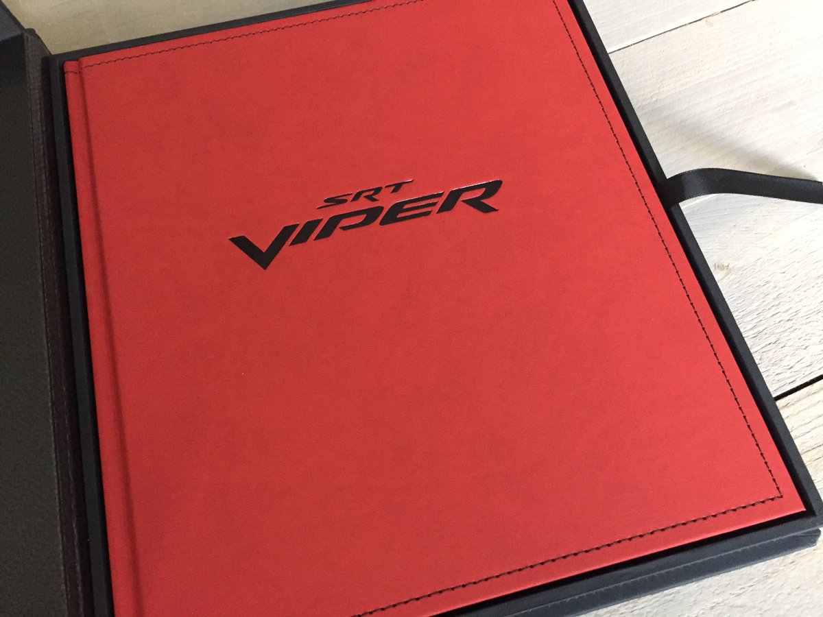 LIMITED EDITION Leather Bound SRT Viper Book! Interested? Let me know!