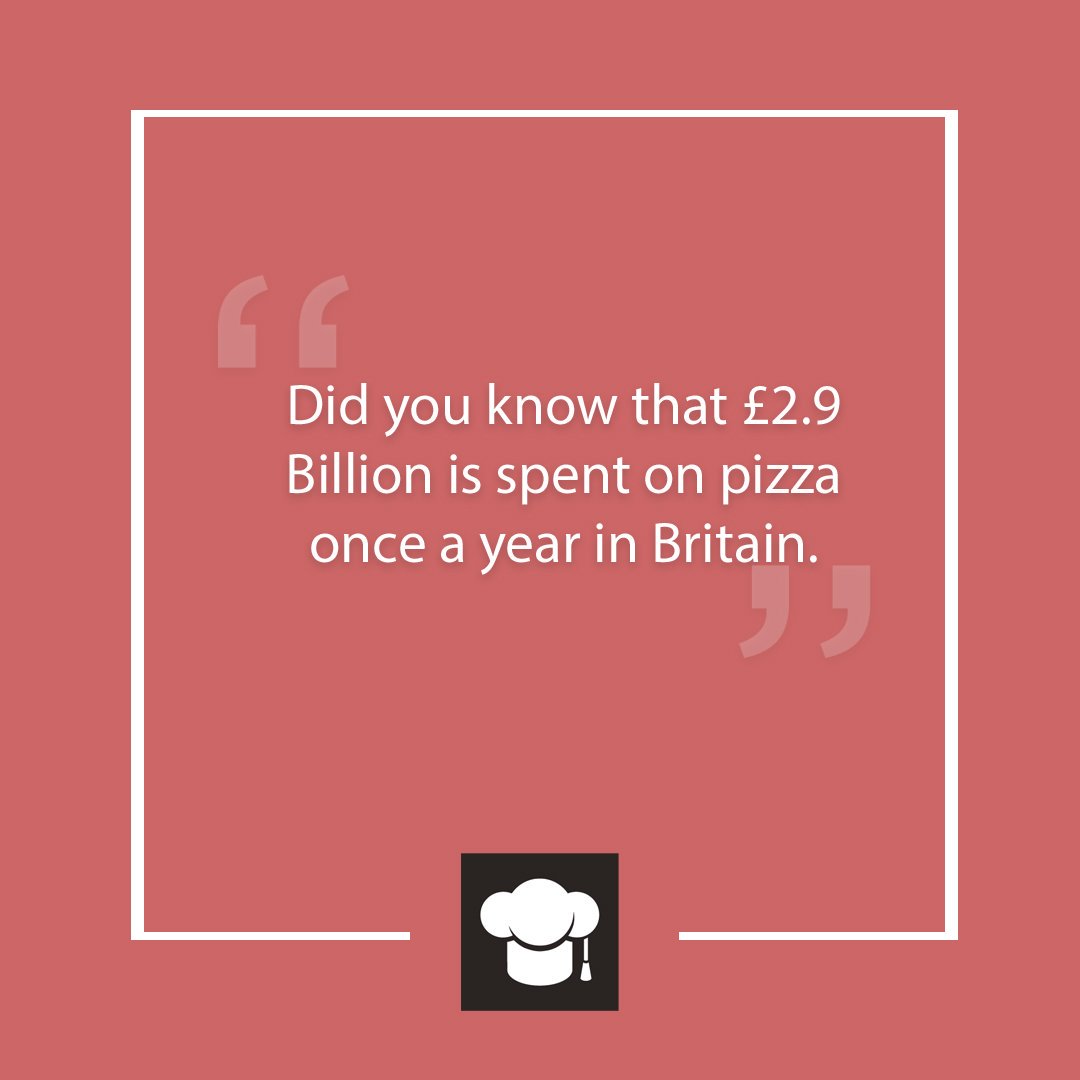 PizzaScuola's tweet photo. Did you know that £2.9 Billion is spent on pizza once a year in Britain. 😮 🇬🇧 🍕 https://t.co/pG5ixP9yDl
