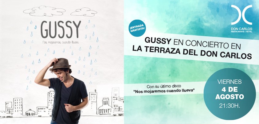 hdoncarlos's tweet photo. Nos encanta acabar la semana anunciando que el cantante @gussyrec estará en nuestra terraza Don Carlos el viernes 4 de agosto en concierto https://t.co/mWZPpzBEEb