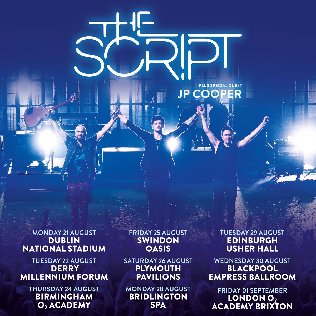 ImWithTheScript's tweet photo. I've seen a lot of fans say "I can attend three of the tour dates" please bare in mind these are small venues and tickets are limited... https://t.co/INK8w6NHXM