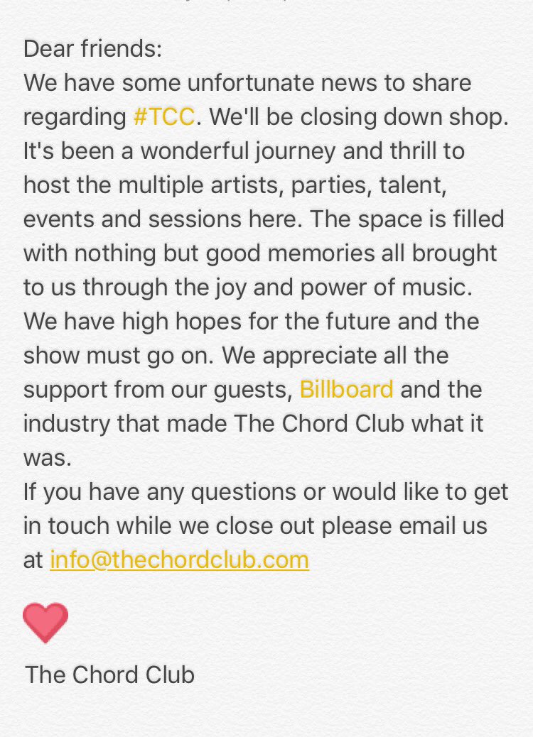 TheChordClub's tweet image. #TCC is saying farewell. Thank you for all the beautiful memories and support over the years.