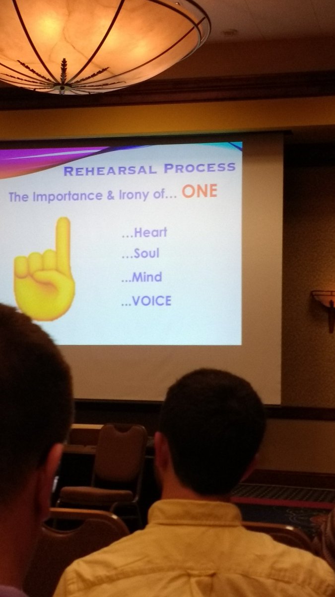 iantapson's tweet photo. The importance of one! I love the focus of accountability to the ensemble @lebanonchoirs  @KevinGLowery  #mcda2017 https://t.co/lI0BKIg9Gm