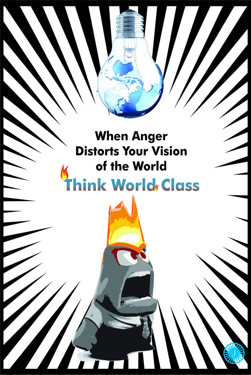 JaicoBooksIN's tweet photo. 'The reality is that anger sees only anger & violence.'
It's just an emotion.
Work through it with #ThinkWorldClass: https://t.co/g8NiyJmZG1 https://t.co/PYAO6HqoDF