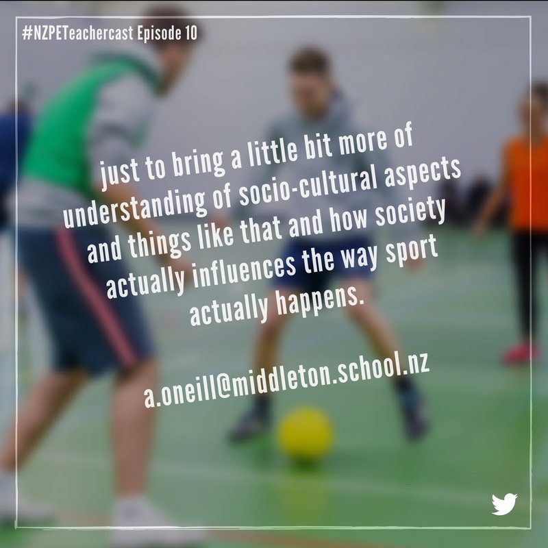 NZPEteacher's tweet photo. The most popular #NZPETeachercast episode (Nov 2016): Authentic learning through a Sport Ed model with Andrew Oneill https://t.co/KrsdczYg5E https://t.co/FU79ghQKvV