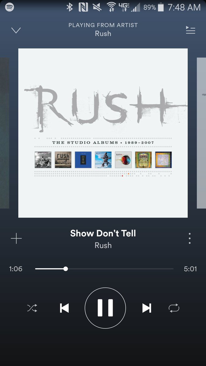 MuscleandMethod's tweet photo. Thanks for starting my day off right @Spotify was looking ugly at first... @rushtheband always puts me in a good mood. #musicwin https://t.co/FYbdXT8x0T