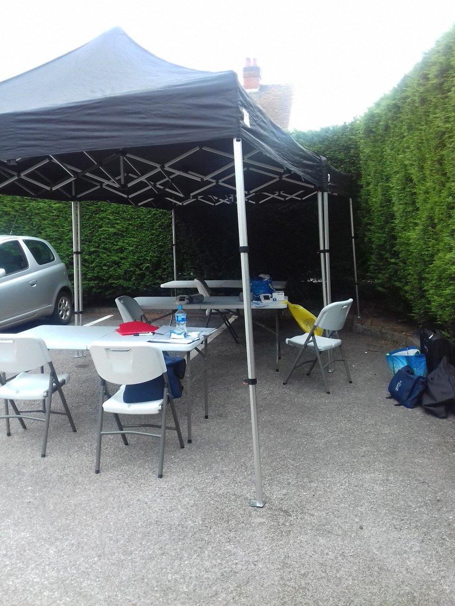 onethingpledge's tweet photo. All set up to do some health checks at #nuneaton mosque today. Just hope the rain holds off! Make a pledge to be healthier #OneThing https://t.co/qhnZvVej8p