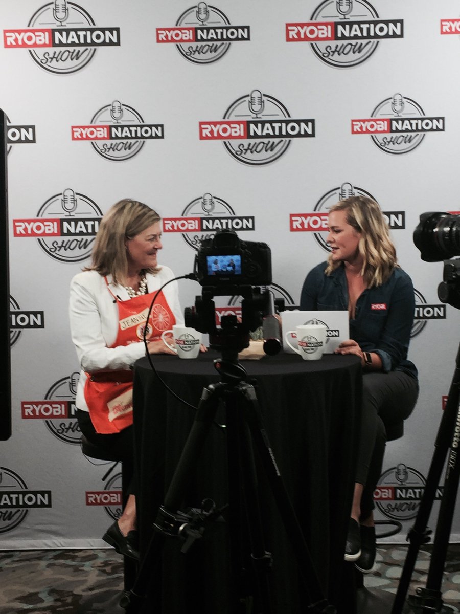 RYOBItoolsusa's tweet photo. We are thrilled to welcome @jeanine_28 to The RYOBI Nation Show Set to kickoff @HavenConf 2017! https://t.co/h2eyjMF9Xn