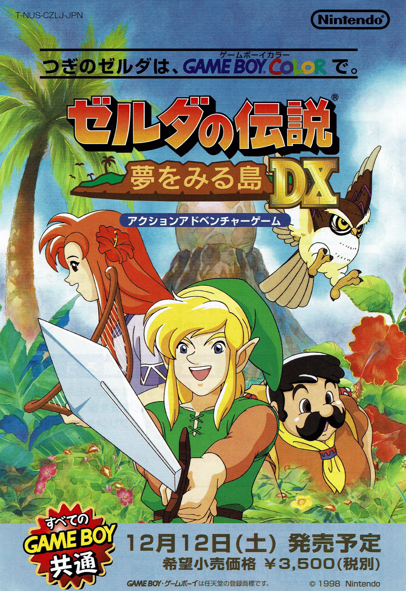 The Legend of Zelda Link's Awakening game Boy Color 