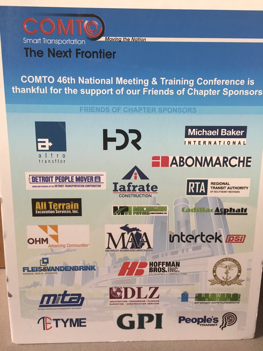 averyk_k's tweet photo. COMTO Michigan Thanks our local sponsors. @COMTOMichigan @ComtoNational #COMTO46 https://t.co/yb2CKIdpGl
