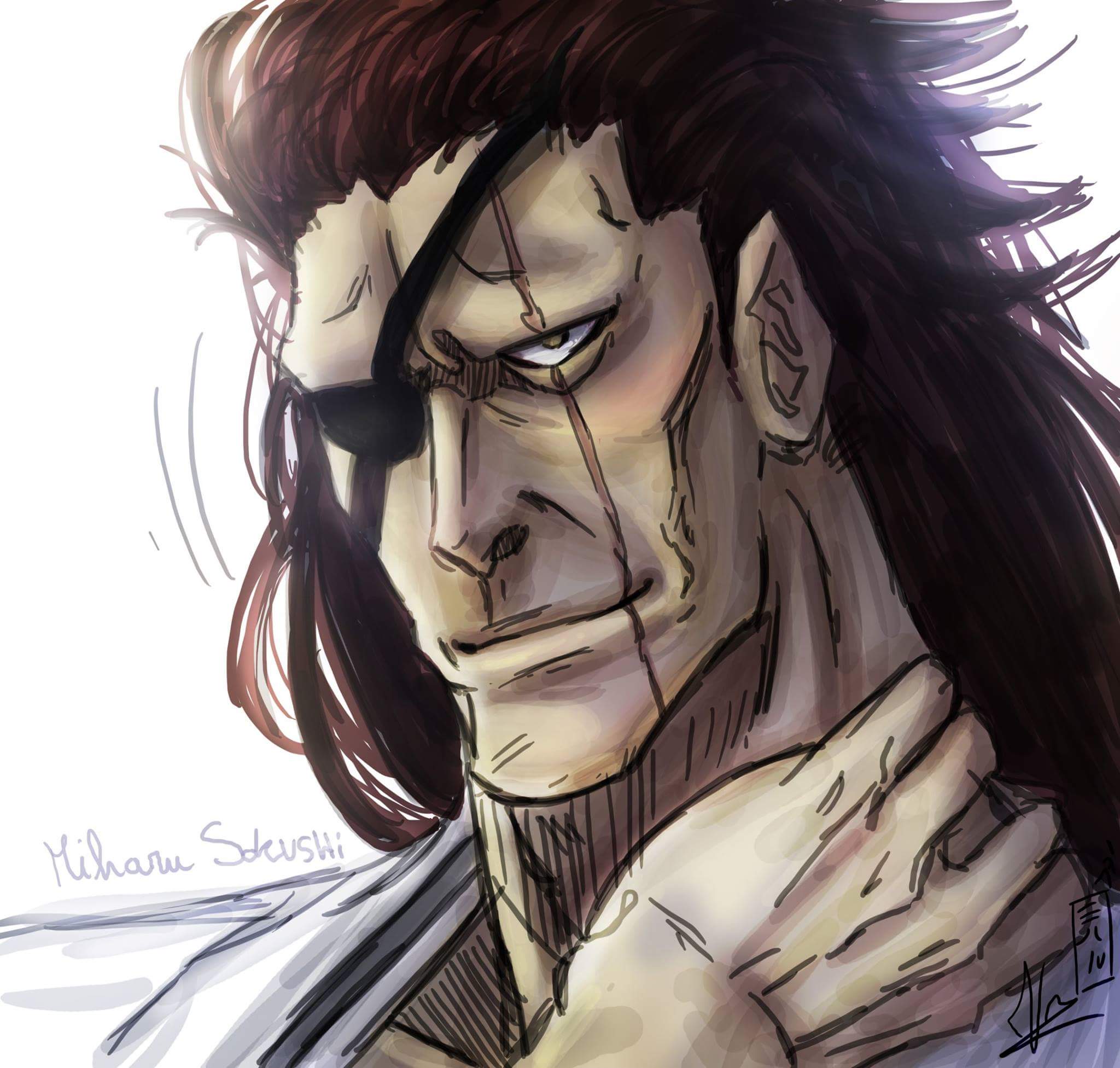 Miharu Sokushi In Korea Pa Twitter New Fanart Of Kenpachi Zaraki From Bleach 更木 剣八 ブリーチ T Co Tieajaoqz0 Twitter