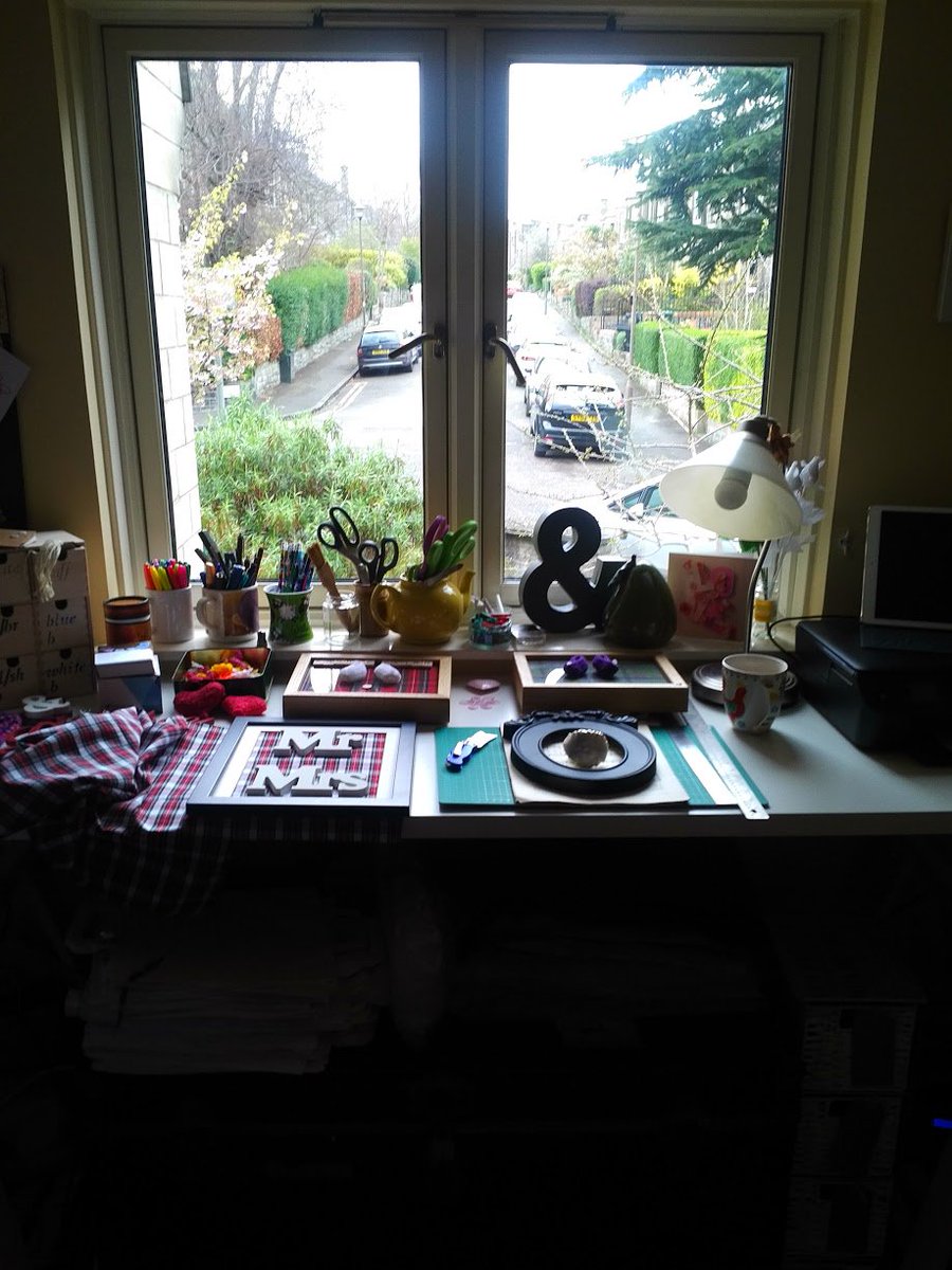 babashuh's tweet photo. The @babashuh #studio, looking uncharacteristically tidy! Even #Lady &amp; #TheTramp look well behaved in their @masatostudio tee shirts! https://t.co/2EdmiquUFm