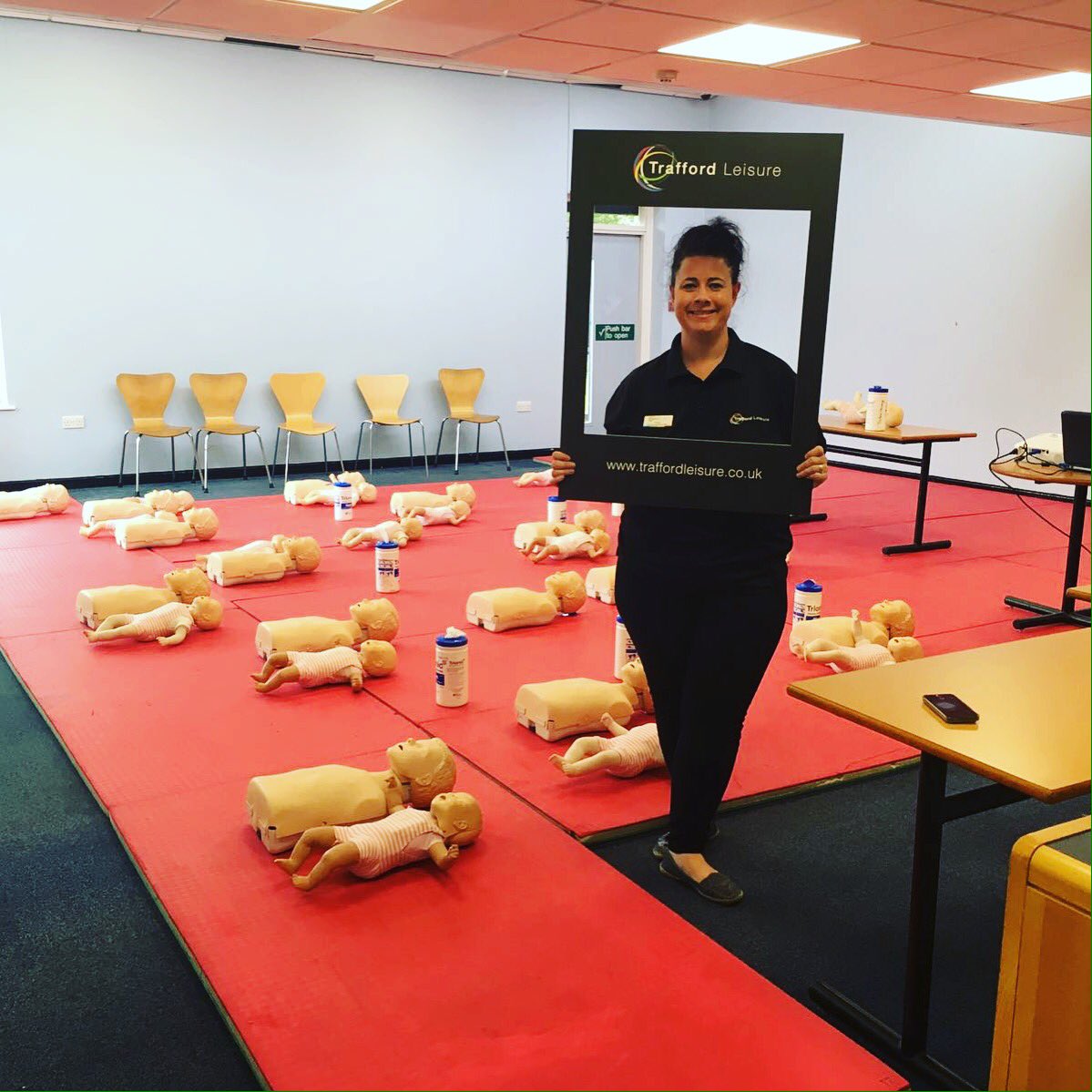 TraffTraining's tweet photo. Ready for baby savers today. #training traffordtraining #baby # firstaid #CPR https://t.co/pXVvT0Lhye