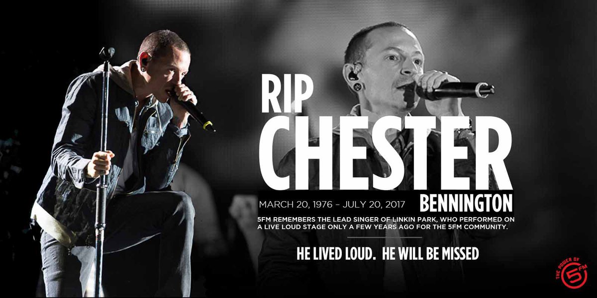 5FM's tweet photo. #RIPChesterBennington
You helped a lot of us #LiveLoud
@ThabootyDrive, @CuppaJT +  @5FMLegends will be remembering him this weekend
🙏🎤🎶 https://t.co/AZLoj2WEVt