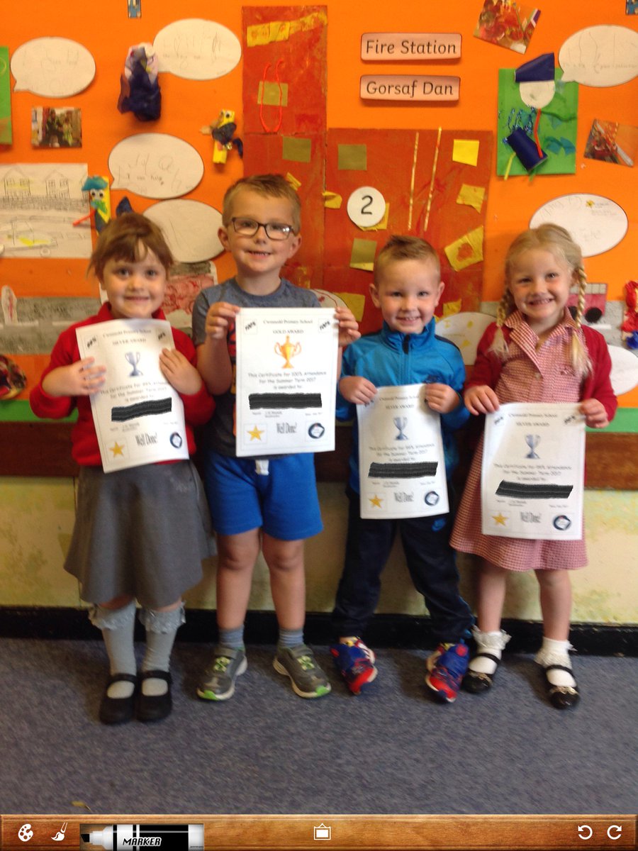 CwmneddPrimary1's tweet photo. Congratulations to the children who received the gold &amp; silver attendance awards #morningnursey #morfaglas https://t.co/wOJ82N2kf2