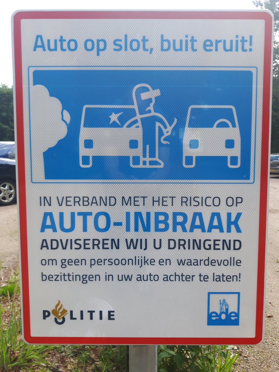 Dit weekend lekker #wandelen  in #bos , #veld , #natuurgebied  ,denk aan uw waardevolle spullen, niet (zichtbaar) in de auto laten liggen.