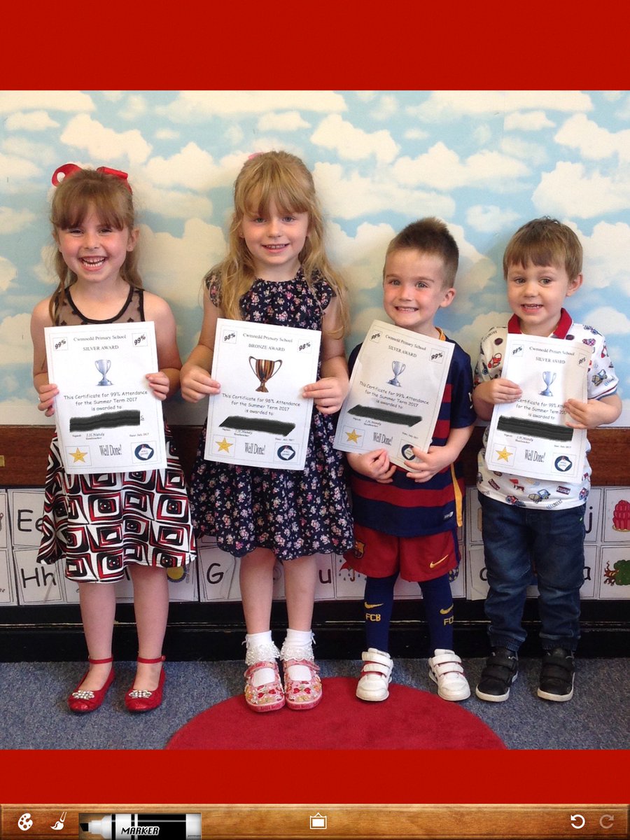 CwmneddPrimary1's tweet photo. Congratulations to the children who received the bronze &amp; silver attendance awards #reception #morfaglas https://t.co/oxSem4jrBF