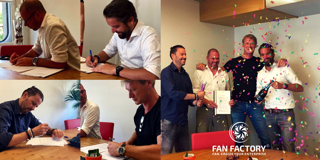 De handtekeningen zijn gezet! Qb-hospitality en Fan Factory gaan samen verder. Volg ons nieuwe Twitter account!! <a href="/FanFactoryBV/">Fan Factory</a>