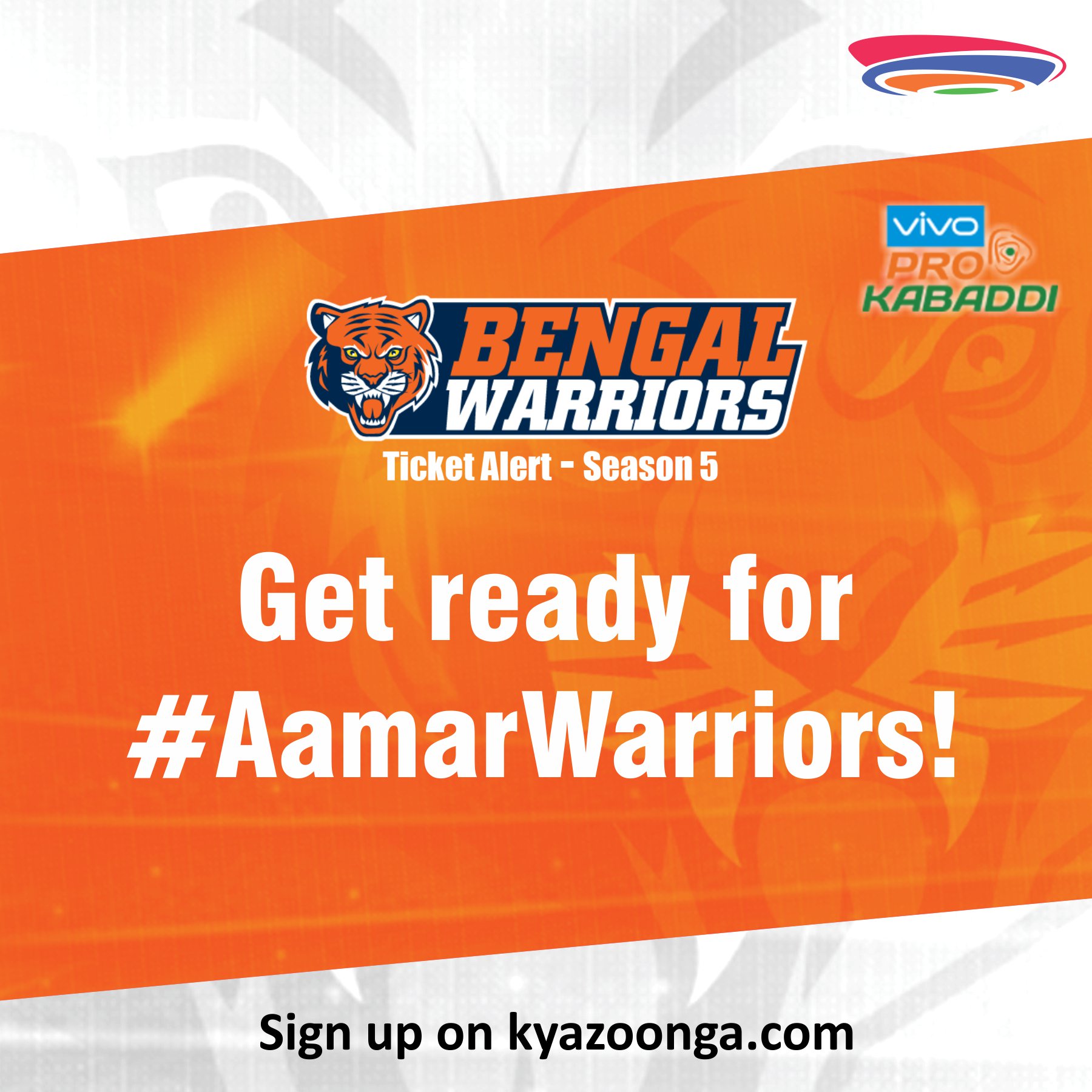 Zoonga On Twitter Wanna Be The 1st To Know When Tickets For Bengalwarriors Go Live Go To Https T Co Lgmuhhaqlm Now Prokabaddi Pkl Season5 Lepanga Https T Co Ftbejdcqs1
