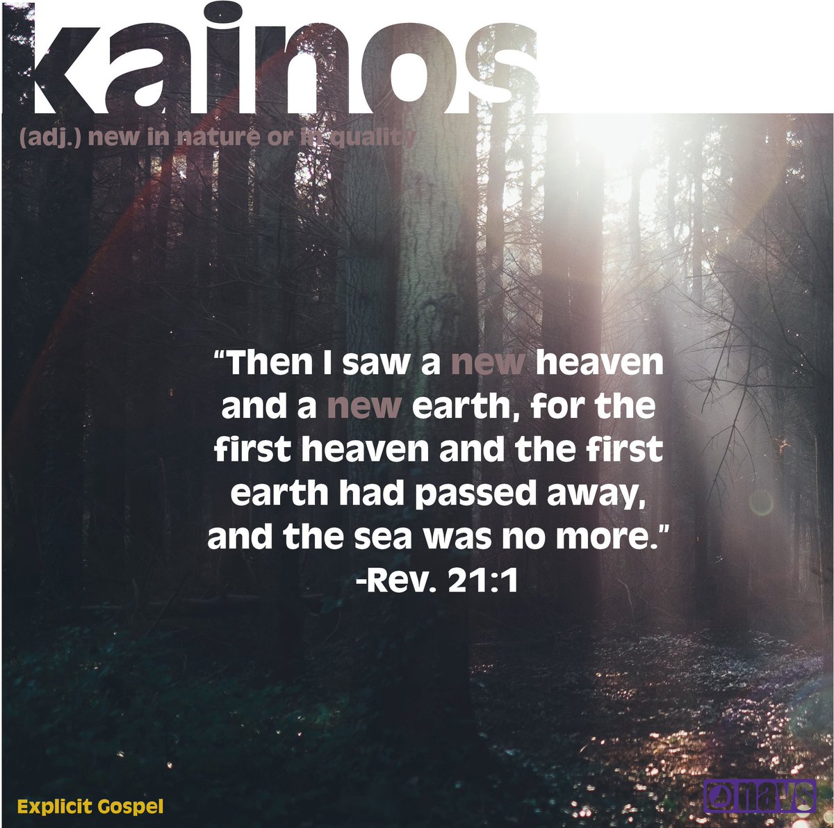 navigators_ksu's tweet photo. Here's a favorite Greek word and verse from this week's #ExplicitGospel reading! https://t.co/wkg1ejdhQu