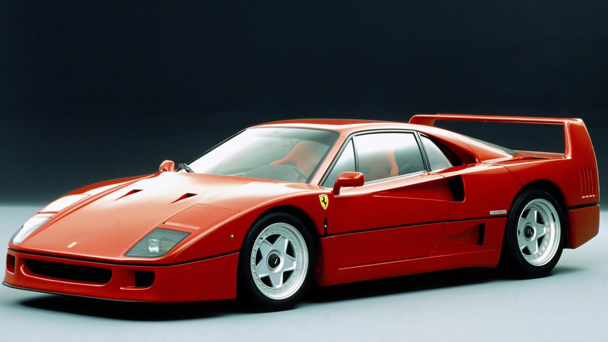 AutoVolo's tweet photo. Today marks the legendary Ferrari F40's 30th birthday: https://t.co/mI41rN9ITV https://t.co/hCzre6cZUJ
