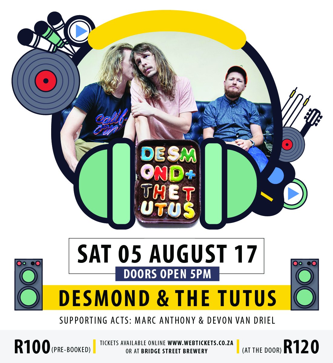 BridgeStBrewery's tweet photo. What's happening in PE? We'll tell you whats happening!  @DesmondandTutus live at @BridgeStBrewery on 5 August! https://t.co/VhbUGgk0r5