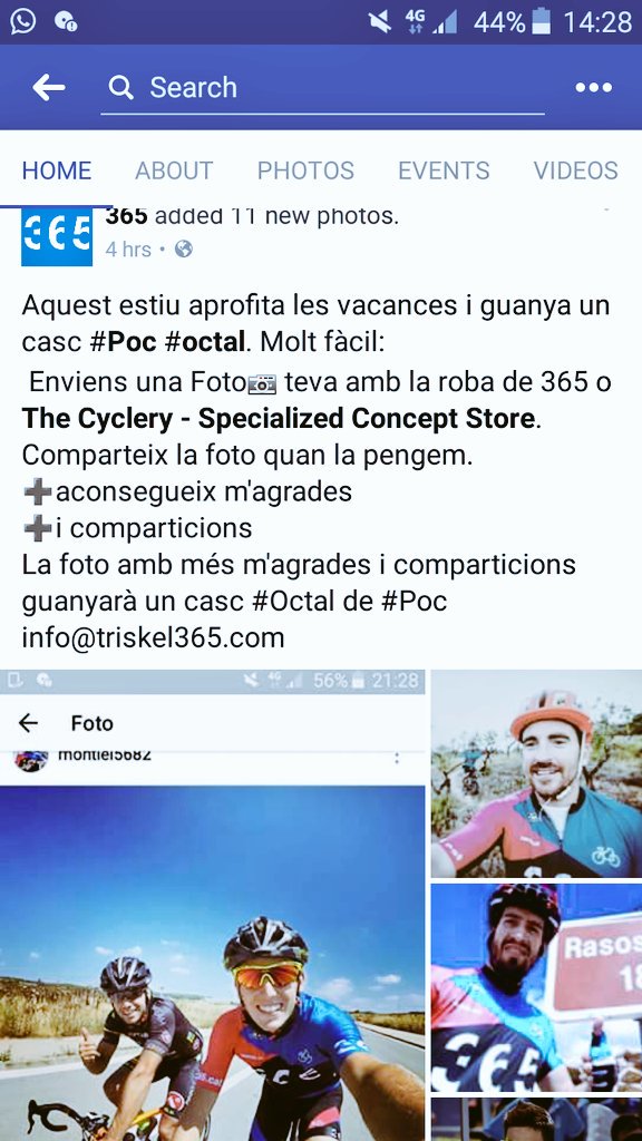 triskel365's tweet photo. Aquest estiu guanya casc #POC. Concurs #facebook @som_365 #bojosperlabici #som365  entra facebook som365!!! https://t.co/aoDZStRnNL