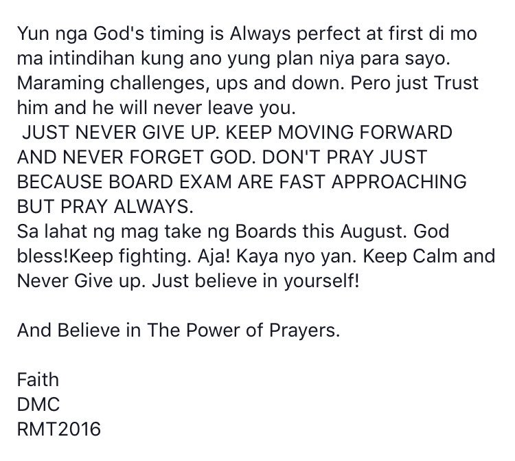 MedtechMustKnow's tweet image. Never give up. God&apos;s timing is always perfect! 🙏🏻 #LabanMedtech