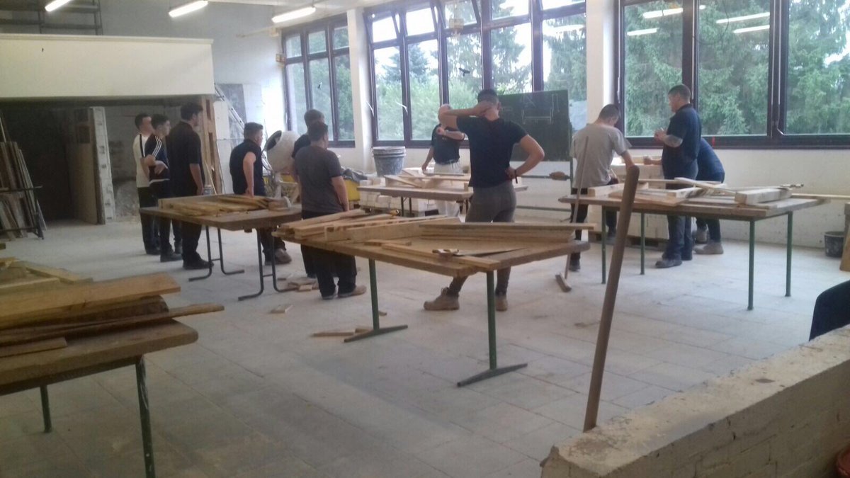 The lads enjoying lessons in Germany 🇩🇪 on their EU placement 

<a href="/WCBrickwork/">Brickwork Department</a> @warringtoncoll