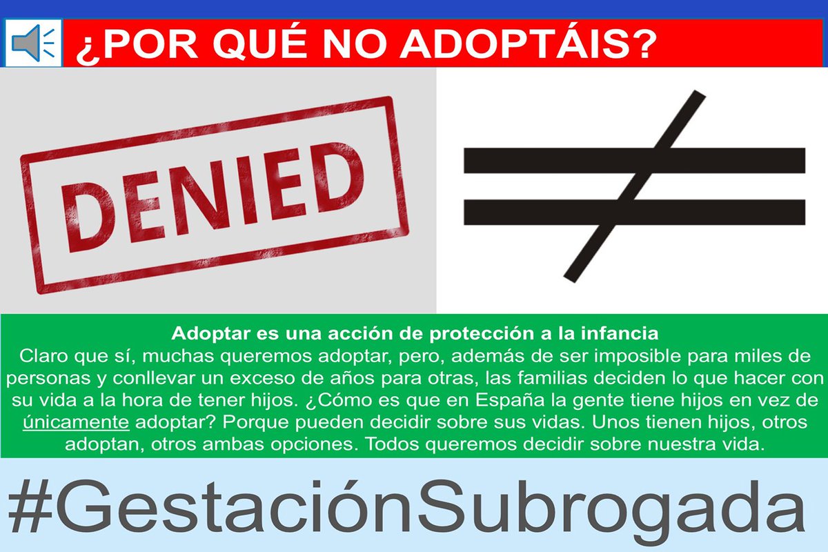 Sushi_Blade's tweet photo. También hay malas praxis en muchos países con respecto a la adopción y no pedimos su prohibición. #GestaciónAltruista RT https://t.co/1rmEJeRY83